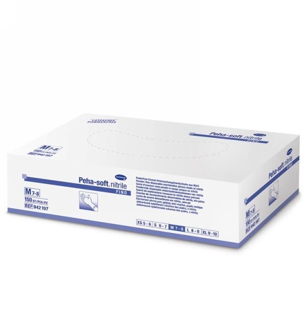 Peha-soft Nitrile Fino εξεταστικά γάντια νιτριλίου χωρίς πούδρα 150 τεμ