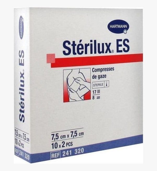 Sterilux ES γάζα αποστειρωμένη Φαρμακείου 17 κλωστών 16πλή